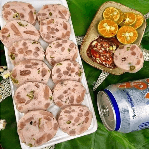 Chả lụa bì ớt xiêm xanh Bình Định chính gốc